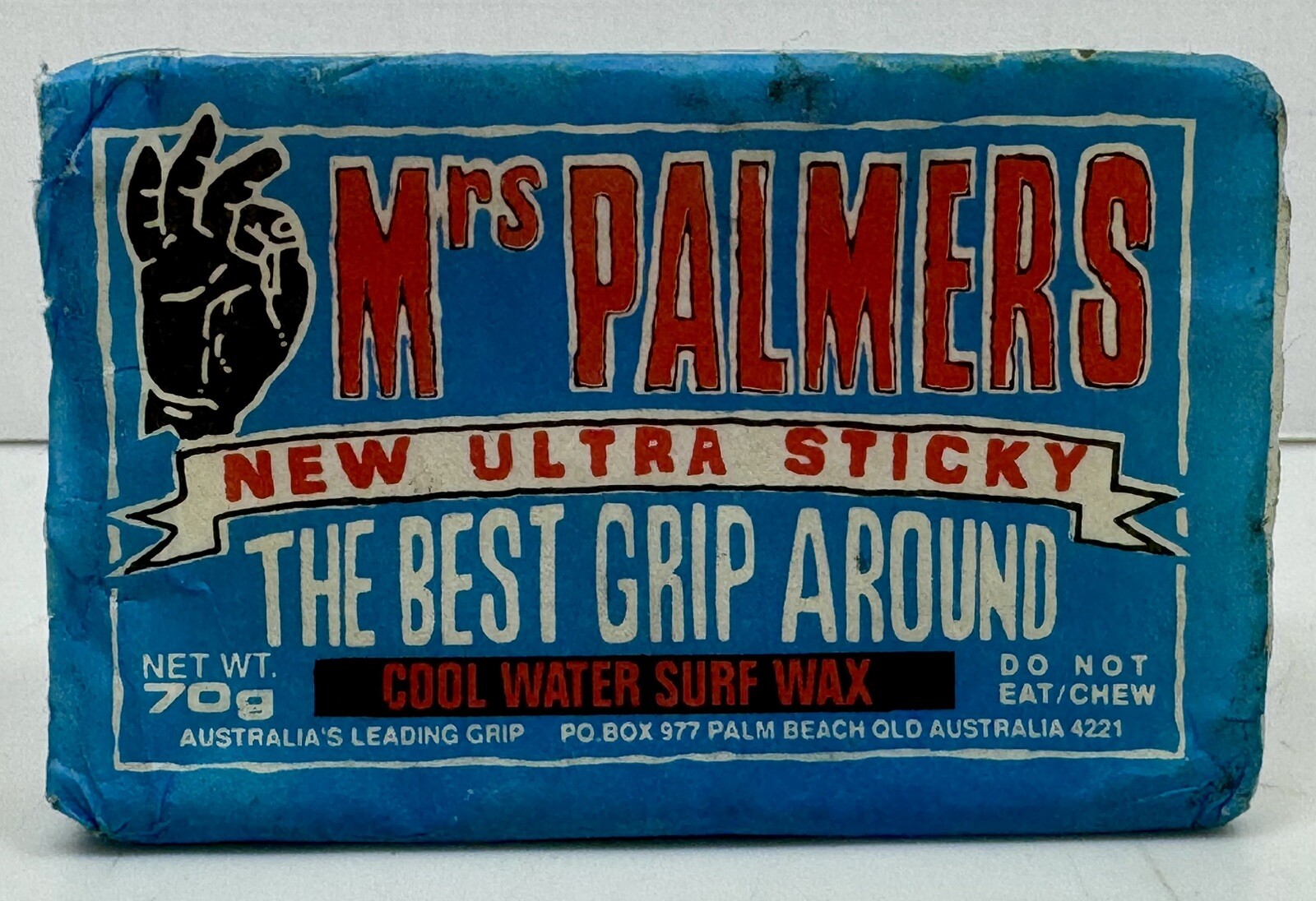 Vintage 1990s Mrs Palmers Surfboard Wax Rare Collectible Surfing Classic