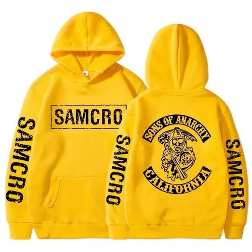 Sons of Anarchy SAMCRO Gráfico Sudadera con Capucha Hombre Ropa de Calle Otoño Hombres Mujeres Alto - Imagen 6 de 27