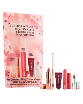 Sephora Favorites Perfect Pout 2025 Lip Kit Set YSL Charlotte