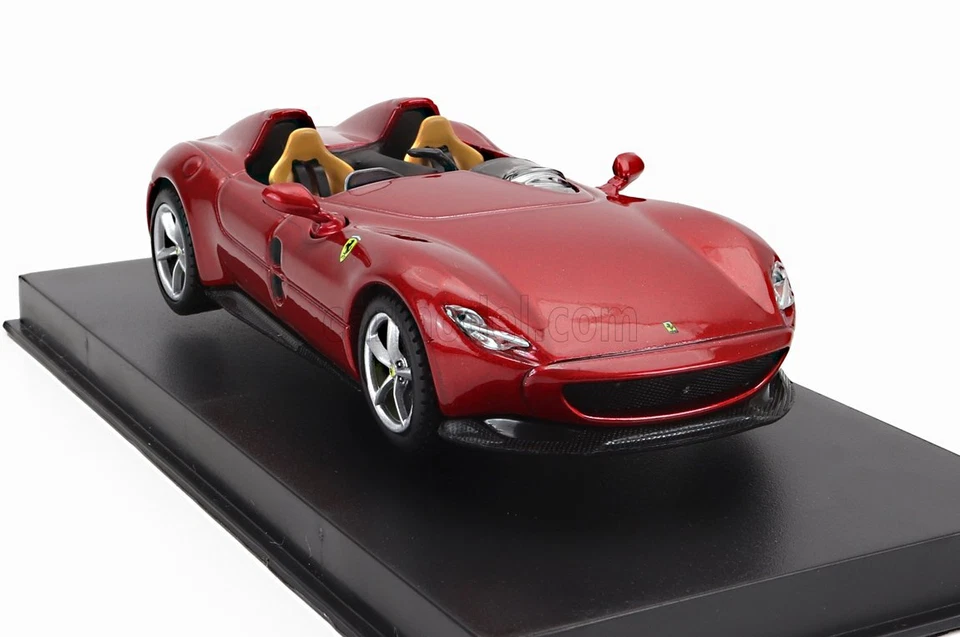 MODELLINO AUTO STATICO DIECAST FERRARI MONZA SP2 2018 ROSSO MODELLISMO 1/43 - Immagine 4 di 4