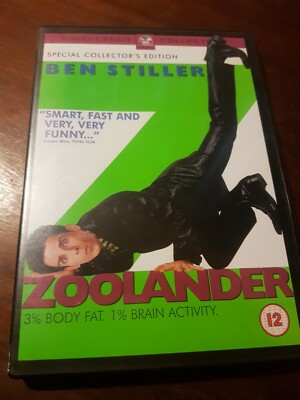 Zoolander DVD 2001 Cult Supermodel Fashion Model Movie w/ Ben Stiller Region 2