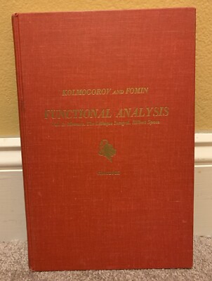 1965 THEORY OF FUNCTIONS AND FUNCTIONAL ANALYSIS VINTAGE MATHEMATICS MATH BOOK