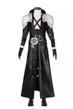 Final Fantasy VII Rebirth Sephiroth Cosplay Custome Outfit Coat Shoes Halloween