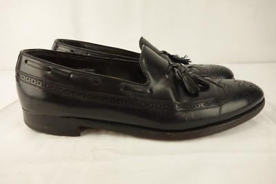 Bostonian Brogue Tassels Wingtip Shoes Bostonian Evanston Black Leather Brogue Wingtip Kiltie  main image 3
