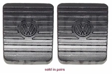 VW LOGO BRAKE / CLUTCH PEDAL PADS 311721173A - PAIR - GENUINE VW - FREE SHIP!!