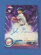 Zack Granite - 2018 Topps Chrome Purple Refractor Autograph  #11/250 