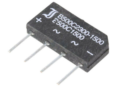 B500C1500A Single-phase bridge rectifier; Urmax:1kV; If:1.5A; Ifsm:50A ''UK''