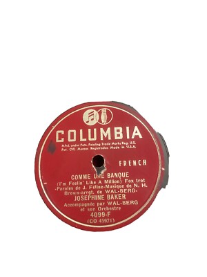 JOSEPHINE BAKER COLUMBIA 4099-F J AI PEUR DE REVER-COMME UNE BANQUE 78RPM