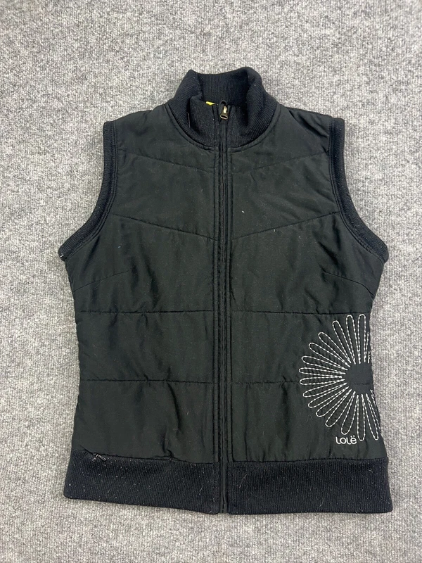 lole full zip flower embroidered quick dry breathable jacket