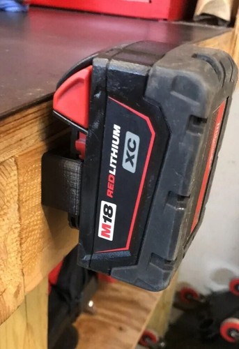 Milwaukee M18 Battery Mini Wall Mount Holder 6 PACK - Picture 2 of 3