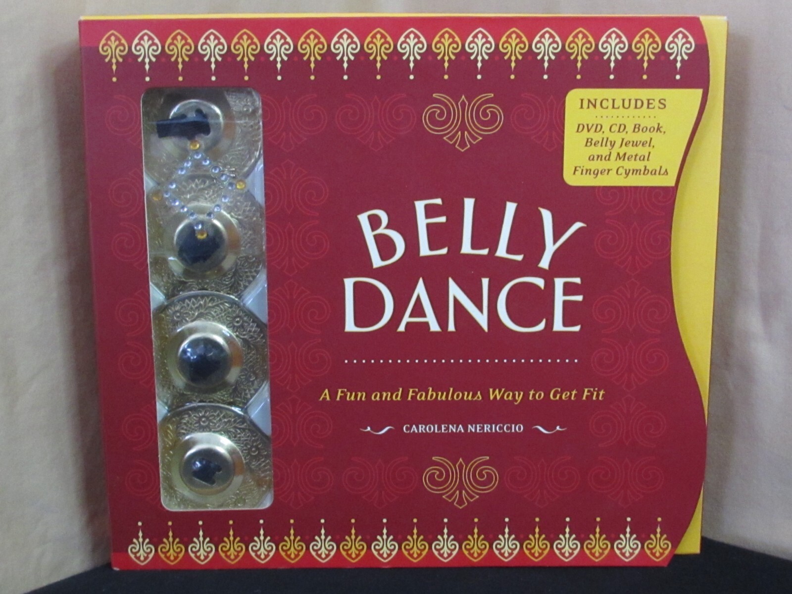 Belly Dance Kit Carolena Nericcio Book, DVD, CD, Belly Jewel & 4 Finger