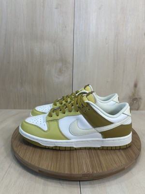 Nike Dunk Low Retro Bronzine Coconut Milk Gold White Athletic Shoes Mens Size 11
