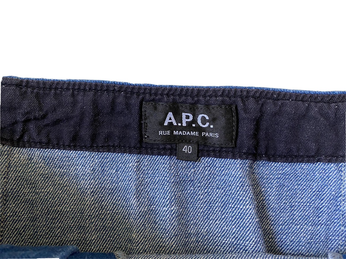 Jupe En Jean Denim Bleu A.P.C. Taille 40 - Style évasé - Occasion Très Bon état