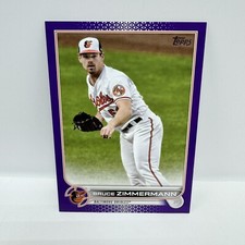2022 Topps Series 1 Bruce Zimmermann Retail Exclusive Purple Border #157