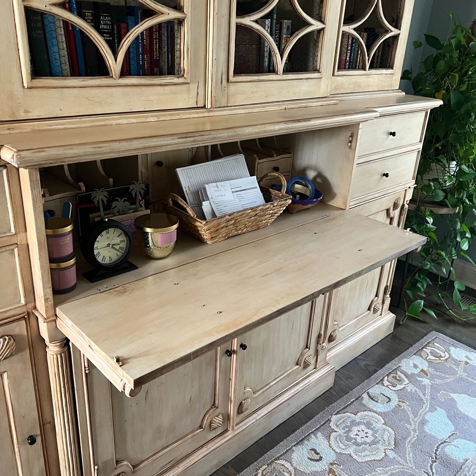 French Country Buffet with Secretary Pull Out - Image 3 of 4