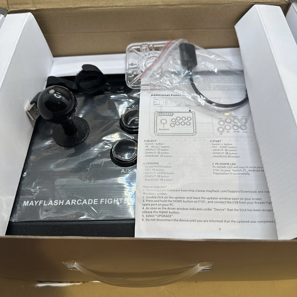 MAYFLASH Arcade Stick F101 for Nintendo Switch/PC/PS3/Neogeo Mini New - Image 3 of 4