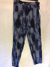 NWT GAP Womens Small Track Pants Navy Print 59.95