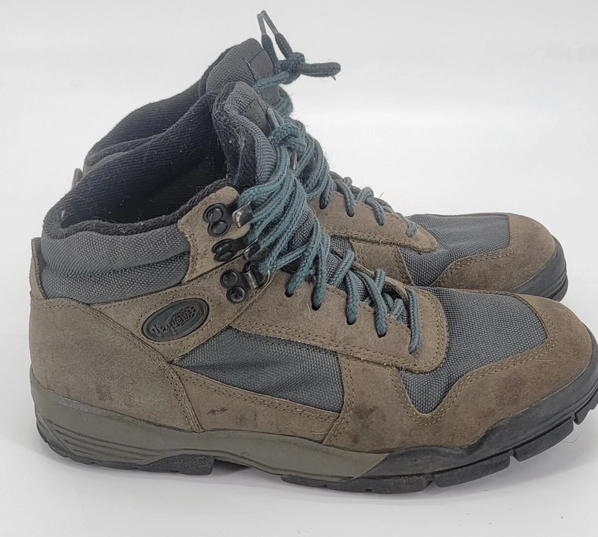 Vintage Vasque Womens Size 9 Hiking Trail Walking Boots Brown Green Alpha Boot