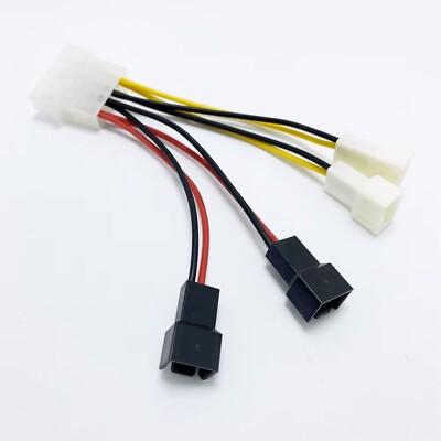 IDE Molex 4 Pin auf Gehäuselüfter 3 Pin TX3 Multi-Fan Adapter, 2x5V, 2x12V, UK