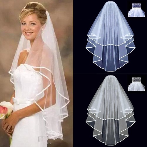 Short Veils Womens Tulle Wedding Veil 