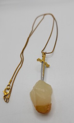 Fandom of the Month July 2017 Merlin Excalibur in the Stone Necklace 24'' Chain 