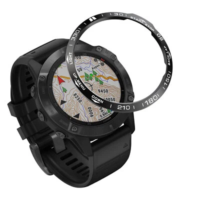 UK Anti-scratch Aluminum Metal Bezel Ring Cover For Garmin Fenix 6x Pro Sapphire