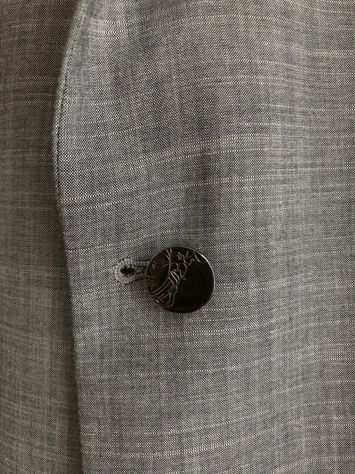 Versace Collection Wool Blend Gray Blazer Jacket … - image 4