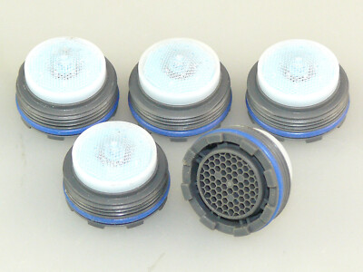 5 x NEOPERL CACHE HONEYCOMB M24 x 1 PERLATOR STRAHLREGLER LUFTSPRUDLER HELLBLAU