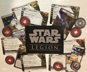 Star Wars Legion: Legacy Unit Cards & Order Tokens Empire Rebels Republic CIS