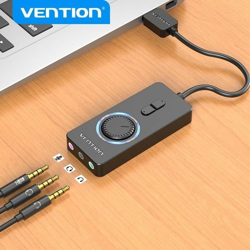 External Sound Card Audio Adapter USB 