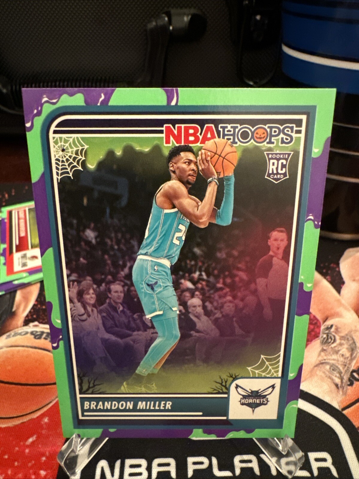 2023-24 Panini NBA Haunted Hoops Brandon Miller Green Slime Parallel SP RC 245
