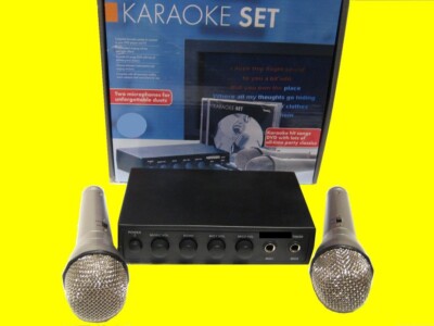 Mischpult/Verstärker und Karaoke/2 Mikrofone/DVD(12 Volt)auch für Karneval-Umzug