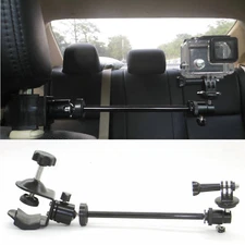 Video Camera Car Headrest Mount suitable for GoPro Camcorders & more