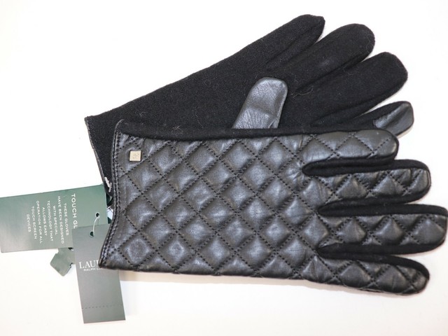 ralph lauren quilted gloves
