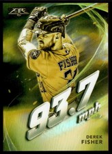 2019 Topps Fire #MV-11 Derek Fisher Maximum Velocity Gold Minted Houston Astros
