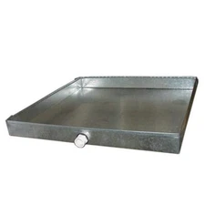 Master Flow Drain Pan 24" x 36" with PVC Connector 26-Gauge Galvanized Steel