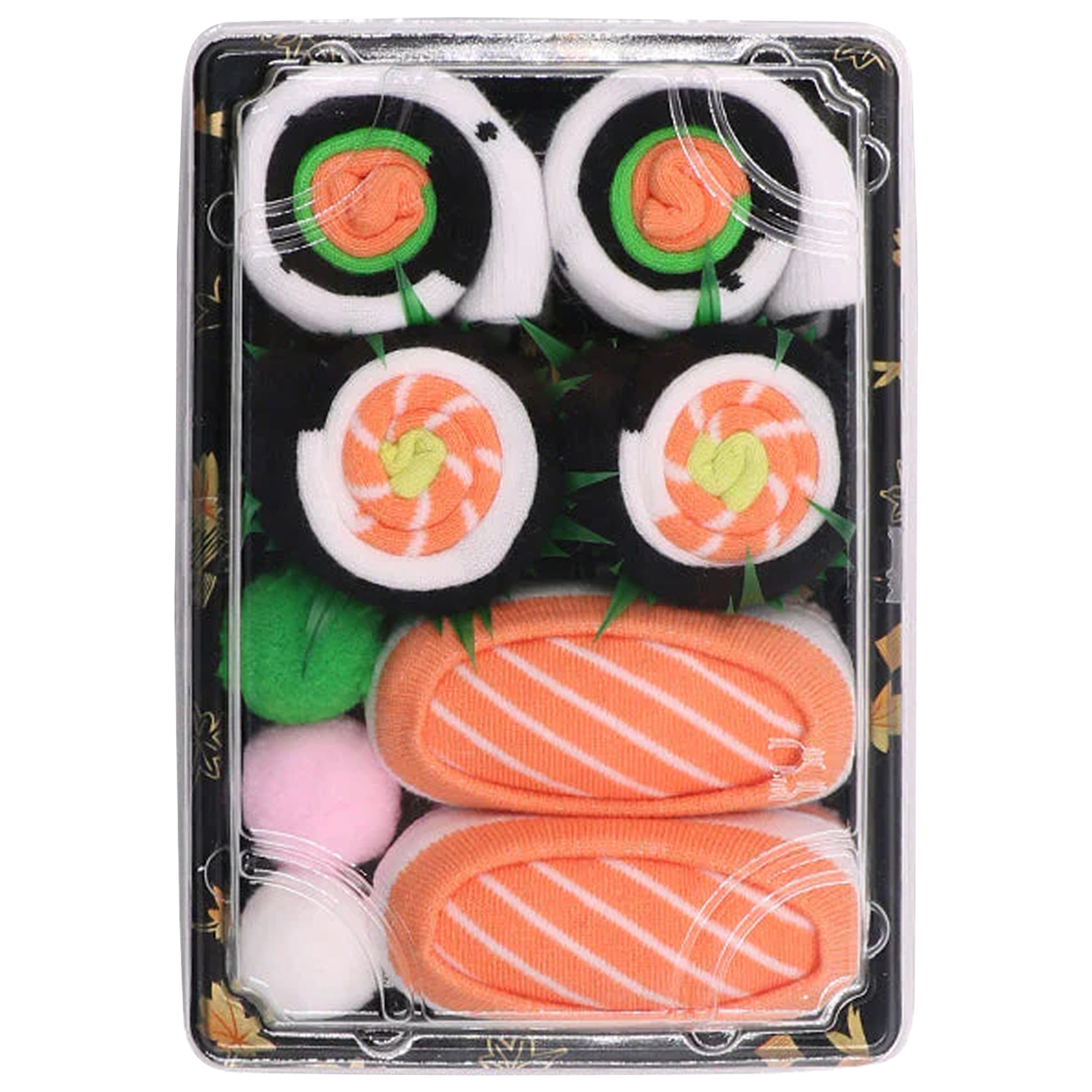 Sushi-Socken in Geschenkbox. Supersüße Socken, 3/4/5 Paar Weihnachtsstrumpffü
