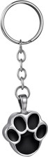 Pet Paw/Dog Paw Stainless Steel Urn Pendant Keyring Ash Memorial Keepsake Cremat