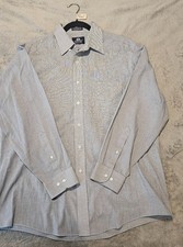 Stafford Mens Dress Shirt 16 1/2 34/35 Long Sleeve Button Down Wrinkle Free