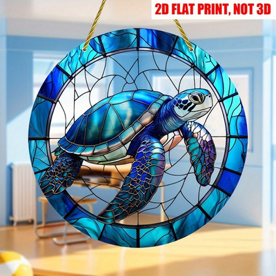 #ad Acrylic Sea Turtle Sun Catcher Window Hanging Ocean Decor Gift for Turtle Lovers $9.83