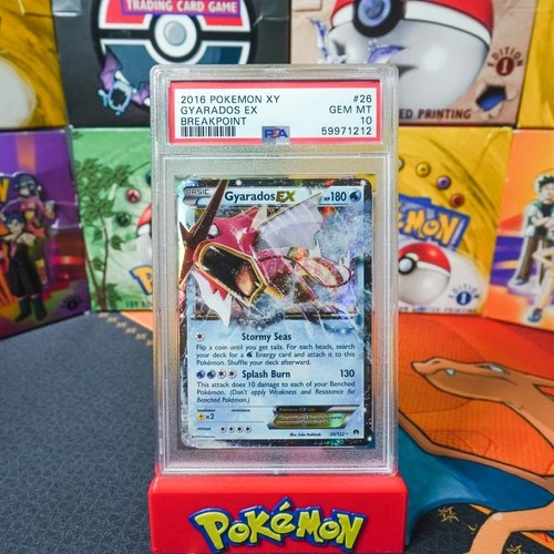 PSA 10 GEM MINT 2016 Pokemon XY Breakpoint Gyarados EX 26