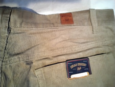 Bills Khakis Pants Tan Corduroy Standard Fit 38/30 Brand New with Tags   B 