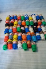 Vintage Lot Of 48 Fisher Price Little People - PLASTIC