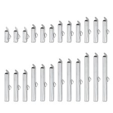 160Pcs Slide On End Clasps Tube Ball Bead Sli...