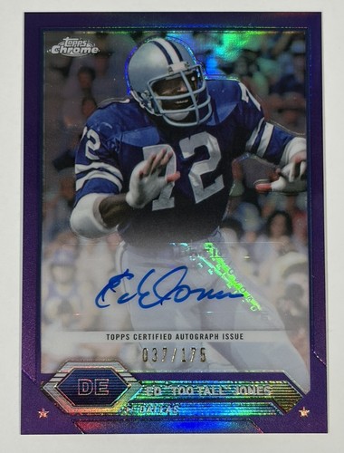 Ed Too Tall Jones #TCA-ETT 2023 Topps Composite Chrome Autograph card