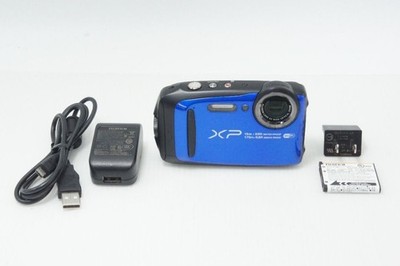 FUJIFILM FinePix XP90 blau kompakte Digitalkamera getestet funktioniert Japan