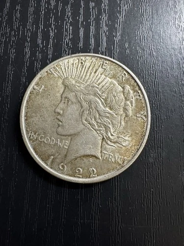 1922 Peace Dollar $1 Silver Coin Philadelphia Business Strike KM#150