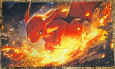 Chibi Charizard Mousepad - Pokemon Gaming Mat - Charizard Desk Mat 24x14 New