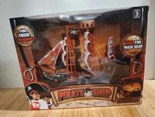 Pirate Ship, Toy  Network, Fun Toy Ages 3 And Up, Approximately 10", RI Novelty 