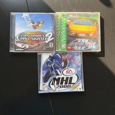 Play Station Game Lot Tony Hawk 2, NHL 2000, Need For Speed 3